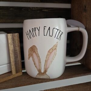Rae Dunn White Happy Easter Mug with Bunny Ears